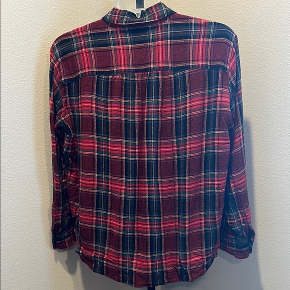 Madewell Red and Black Casual Button Down Shirt NWOT - Picture 3 of 3